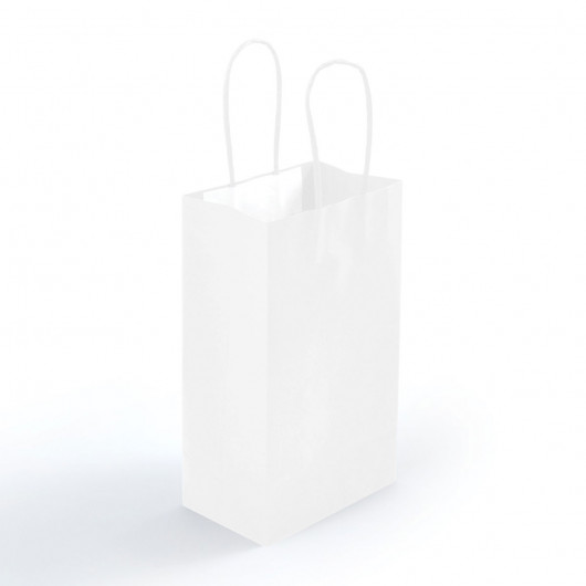 White Express Small Paper Bags